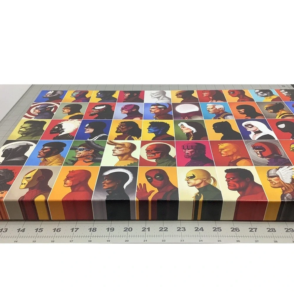 Marvel Universe Character Grid Canvas 24 x 16 Wall Art Superheroes Pop Art